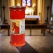 CERO LUMINO VOTIVO T40 ROSSO PER CIMITERO O RICORRENZA 