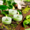 TEA LIGHT IN SET DA 10 PEZZI AL TALCO