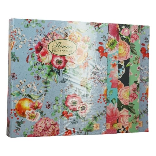 PIGNA RACCOGLITORE AD ANELLO COPERTINA NATURE FLOWERS A4  Ø 30 ASSORTITI