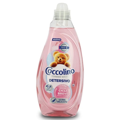 COCCOLINO DETERSIVO LIQUIDO LAVATRICE CICLI BREVI ULTRA DELICATO FORMATO 37 LAVAGGI 1,48 LT