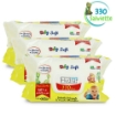 HYDRA VIVA 330 SALVIETTINE UMIDIFICATE ALOE DELICATE NEONATI E BAMBINI - SALVIETTE,CAMBIO PANNOLINO (3 CONFEZIONI DA 110 PZ)
