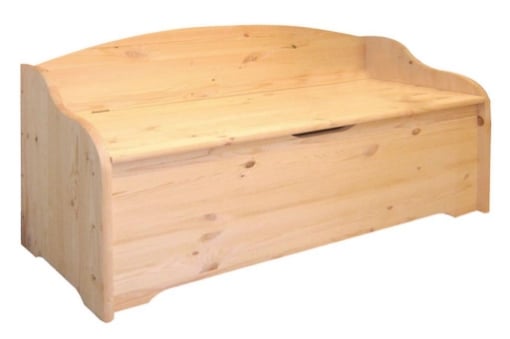 BAULE CASSAPANCA IN ABETE MASSELLO ALBERIAMO 100 X 41 X 67H CM USATO COME NUOVO