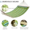 AMACA DA GIARDINO SENZA CUSCINO REMOVIBILE PORTATA MASSIMA 150KG 400 X 140CM 
