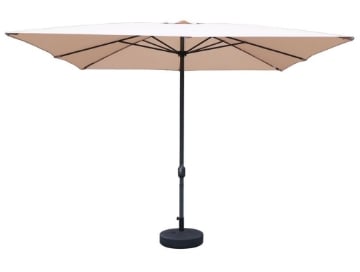 MAURY'S OMBRELLONE DA GIARDINO QUADRATO 3 X 3 MT IN COLORE ECRÙ TUBO Ø 48 MM USATO COME NUOVO