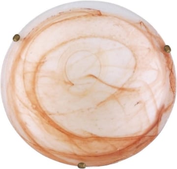 DUNA LAMPADA PLAFONIERA DA SOFFITTO E27 1 LUCE 40CM TABACCO