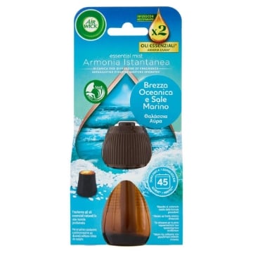 AIR WICK DIFFUSORE DI FRAGRANZA CON OLI ESSENZIALI BREZZA OCEANICA E SALE MARINO RICARICA 20 ML OKX