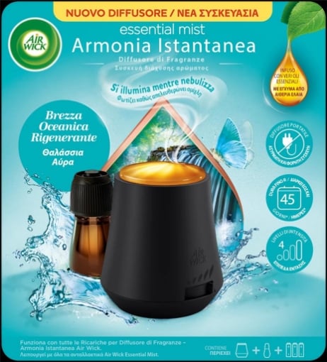 AIR WICK DEODORANTE AMBIENTE DIFFUSORE CON RICARICA 20ML BREZZA OCEANICA RIGENERANTE OKX