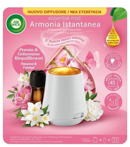 AIR WICK DEODORANTE AMBIENTE DIFFUSORE CON RICARICA 20ML PEONIA E GELSOMINO RIEQUILIBRANTI OKX