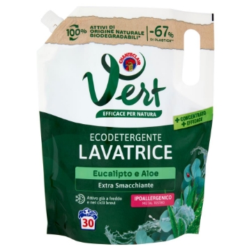 VERT DI CHANTECLAIR ECODETERGENTE LAVATRICE EUCALIPTO E ALOE 1200 ML OKX
