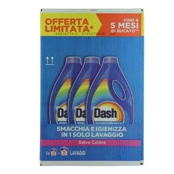DASH LIQUIDO LAVATRICE SALVA COLORE (25LAVAGGIX3) 3X1125ML OKX