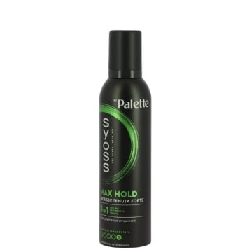 SYOSS BY PALETTE MOUSSE MAX HOLD TENUTA FORTE CON COMPLESSO VITAMINCO 3IN1 STYLING, PROTEZIONE, TENUTA 250 ML OKX