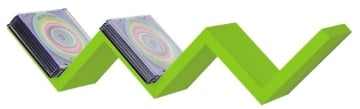 MENSOLA ZIG ZAG DIMENSIONI 59X12X12 CM IN COLORE VERDE USATO COME NUOVO