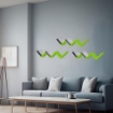 MENSOLA ZIG ZAG DIMENSIONI 59X12X12 CM IN COLORE VERDE USATO COME NUOVO