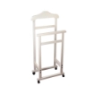INDOSSATORE APPENDIABITI DA CAMERA PRATIC LEGNO DI FAGGIO BIANCO 44 X 25 X 98 H USATO COME NUOVO