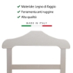 INDOSSATORE APPENDIABITI DA CAMERA PRATIC LEGNO DI FAGGIO BIANCO 44 X 25 X 98 H USATO COME NUOVO