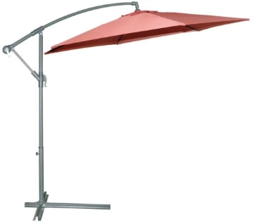 OMBRELLONE ORIENTABILE BASCULANTE IN COLORE SALMONE 3 MT USATO COME NUOVO