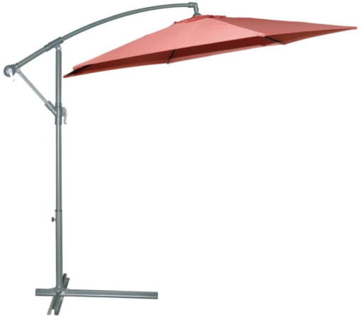 OMBRELLONE ORIENTABILE BASCULANTE IN COLORE SALMONE 3 MT USATO COME NUOVO