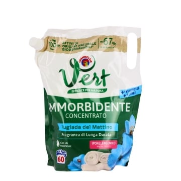 CHANTECLAIR VERT EICARICA AMMORBIDENTE CONCENTRATO DA 1,2LT  - 60LAV - RUGIADA DEL MATTINO - IPOALLERGENICO LUNGA DURATA