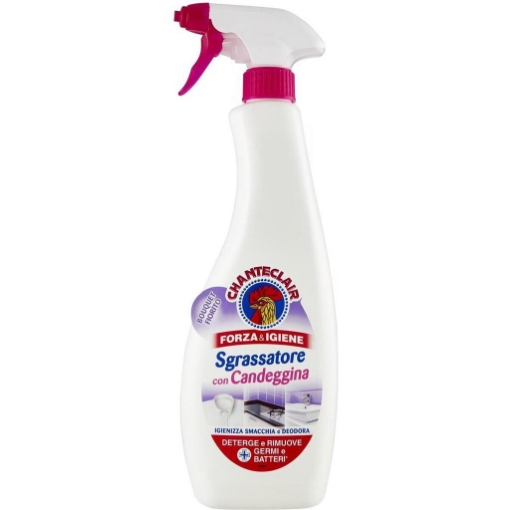 CHANTECLAIR FORZA & IGIENE SGRASSATORE CON CANDEGGINA BOUQUET FIORITO 625 ML - DETERGE E RIMUOVE GERMI E BATTERI OKX