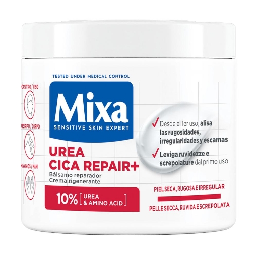 MIXA SENSITIVE SKIN EXPERT CREMA RIGENERANTE RIPARA E PROTEGGE PER PELLE SECCA E RUVIDA 400 ML VISO,CORPO E MANI OKX