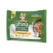 ULTIMA CIBO UMIDO PER GATTO STERILIZZATO APPETITO DIFFICILE CON TONNO E POLLO 4 X 70 GR OKX