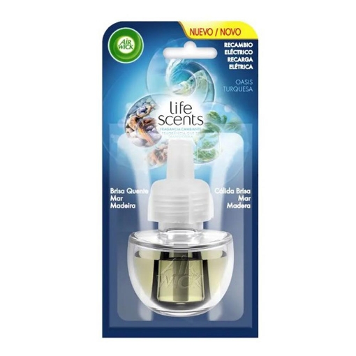 AIR WICK DEODORANTE ELETTRICO PER AMBIENTI RICARICA 19 ML PROFUMAZIONE OASIS TURQUESA OKX