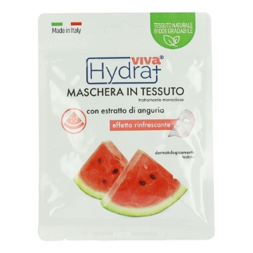 HYDRA VIVA MASCHERA IN TESSUTO MONODOSE CON ESTRATTO DI ANGURIA EFFETTO RINFRESCANTE DERMATOLOGICAMENTE TESTATO OKX