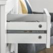 CASSETTIERA 5 CASSETTI PER CAMERA E SOGGIORNO IN LEGNO BIANCO 79X39.5X80.5 CM