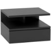 COMODINO SOSPESO PER CAMERA DA LETTO CON CASSETTO E MENSOLA IN LEGNO 35X32X22.5 CM NERO