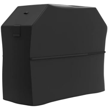 COPERTURA PER BARBECUE IMPERMEABILE IN TESSUTO OXFORD 600D UPF30+ E ANTIVENTO, 147X61X122 CM, NERO