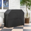 COPERTURA PER BARBECUE IMPERMEABILE IN TESSUTO OXFORD 600D UPF30+ E ANTIVENTO, 147X61X122 CM, NERO