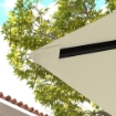 COPERTURA PER GAZEBO 3X3 M DA GIARDINO CON 8 FORI DI DRENAGGIO, IN TESSUTO OXFORD 600D, BIANCO CREMA