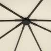 COPERTURA PER GAZEBO 3X3 M DA GIARDINO CON 8 FORI DI DRENAGGIO, IN TESSUTO OXFORD 600D, BIANCO CREMA