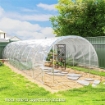 COPERTURA PER SERRA 6X10 M DI RICAMBIO TELO PER SERRE A TUNNEL IN PP ANTI UV E IMPERMEABILE TRASPARENTE