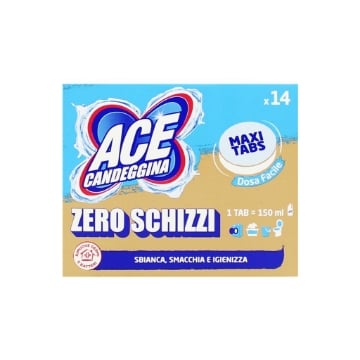 ACE GENTILE CANDEGGINA IGIENIZZA BAGNO,PAVIMENTI,BUCATO E LAVASTOVIGLIE MAXI TABS X14 210 G 