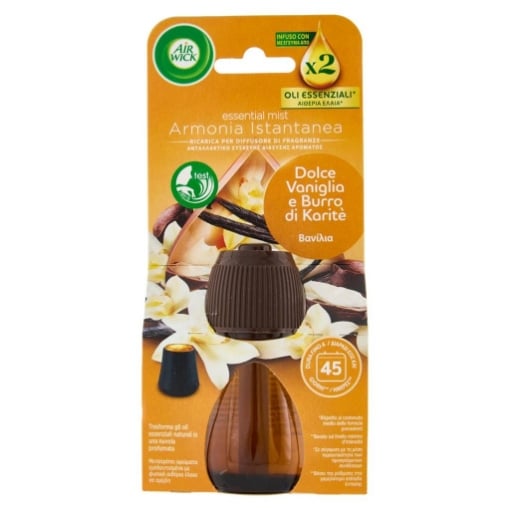 AIR WICK AMPOLLA CON DOLCE VANIGLIA E BURRO DI KARITE'  45GG 20ML OKX