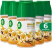 AIR WICK SET DA 6 PZ FRESHMATIC RICARICA SPRAY AUTOMATICO POTERE NEUTRALIZZA ODORI INFUSO CON OLI ESSENZIALI NATURALI FRAGRANZA VANIGLIA E THÈ BIANCO 250 ML  