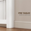 COPRITERMOSIFONE A DOGHE ANTIRIBALTAMENTO CON CASSETTO PORTAOGGETTI IN LEGNO 112X19X97 CM BIANCO