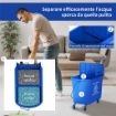 CARRELLO PER PULIZIE IN PLASTICA PP DA 20L CON SECCHIO E STRIZZATORE, 60X27X70.5 CM, BLU