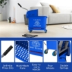 CARRELLO PER PULIZIE IN PLASTICA PP DA 20L CON SECCHIO E STRIZZATORE, 60X27X70.5 CM, BLU