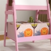CAVALLETTO ARTISTICO PER BAMBINI 3-8 ANNI CON LAVAGNA A 2 LATI E 2 CESTINI CONTENITORI, IN LEGNO, 53.5X49X113 CM, ROSA