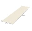 COPERTURA PER GAZEBO PERGOLA 3X3 M IN POLIESTERE CON TASCHE E CINGHIE, 488X122 CM, BIANCO CREMA