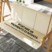 DONDOLO DA GIARDINO 3 POSTI CON TETTUCCIO REGOLABILE E CUSCINI 195X120X170 CM BEIGE