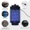 LAMPADA ANTIZANZARE ELETTROINSETTICIDA CON LUCE UV PER INTERNO ED ESTERNO 11X11X26 CM NERO