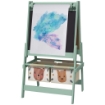 LAVAGNA PER BAMBINI CON CAVALLETTO 3 IN 1 E 2 CONTENITORI, ETÀ 3-8 ANNI, 54X46.5X93CM, VERDE