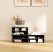 MOBILE PORTA STAMPANTE DA UFFICIO CON 3 RIPIANI APERTI A 2 LIVELLI, 47X40X22.5 CM, NERO