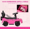 MACCHINA A SPINTA PER BAMBINI 12-36 MESI CON LICENZA MERCEDES, TETTUCCIO E MANIGLIA, 85.5X40.5X95 CM, ROSA