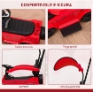 MACCHINA A SPINTA PER BAMBINI 12-36 MESI CON LICENZA MERCEDES, TETTUCCIO E MANIGLIA, 85.5X40.5X95 CM, ROSSO