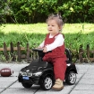 MACCHININA PER BAMBINI CAVALCABILE CON VOLANTE, FARI E MUSICHE INTEGRATE, IN PP E METALLO, 63.5X28X36 CM, NERO