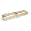 LETTO PER ORTO RIALZATO IN LEGNO DI ABETE CON FONDO APERTO E 2 SEZIONI SEPARATE, 244X61,5X27CM